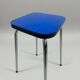 Vintage chrome and Klein blue Formica stool – restored