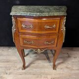Commode De Style Louis XV Avec Marbre Vert De Mer