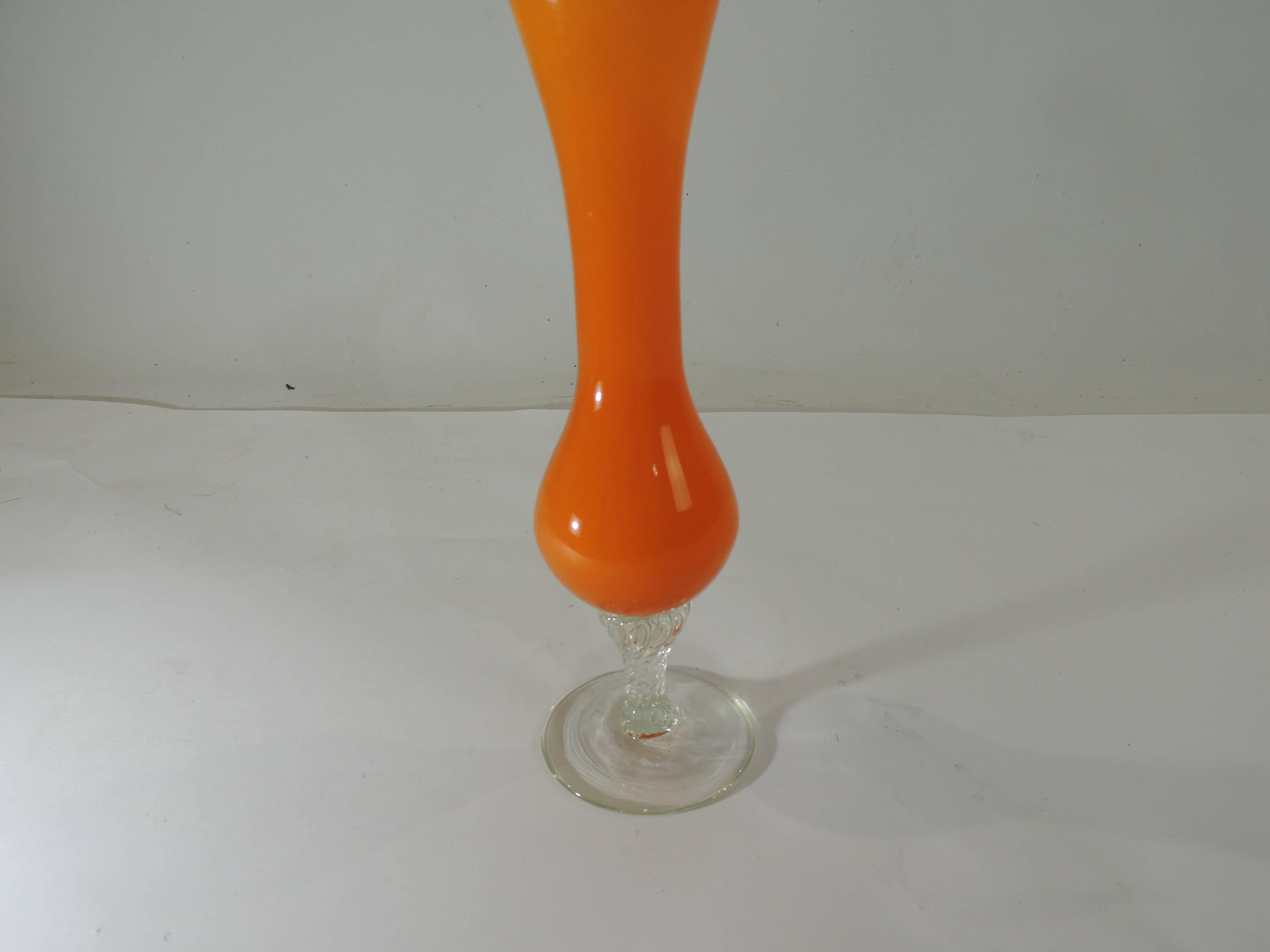 Opaline glass crystal vase