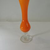 Opaline glass crystal vase