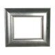 Frame wood lacquer silver 28,5x24,5 foliage 18,6x14,6 cm used