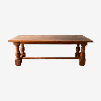 Solid wooden dining table