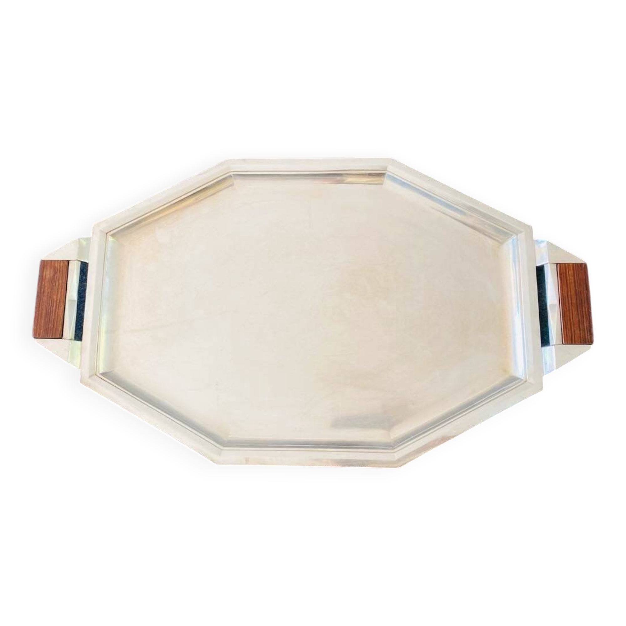 Large serving tray stamped Ravinet d'Enfert, Art Deco period