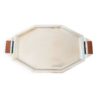 Large serving tray stamped Ravinet d'Enfert, Art Deco period