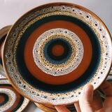 flat plates collection "Hawaii" Sarreguemines