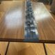 Walnut straw coffee table