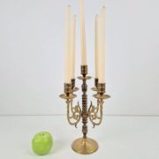 Bougeoir en cuivre rustique français, 1950