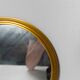 Plateau miroir doré 1960 d32cm