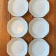 6 hollow plates in Limoges porcelain