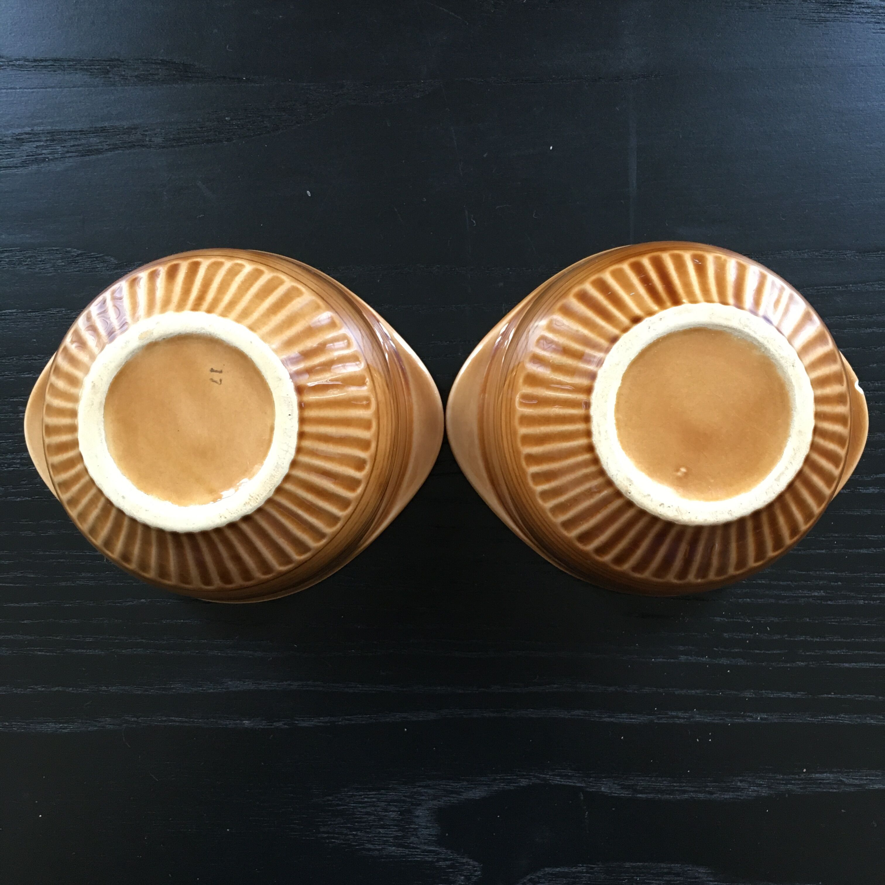 Lot 2 bowls yellow Provencal