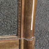 Rectangular gold mirror 161x94cm