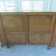 Art Deco headboard for a 160 cm bed in raw wood