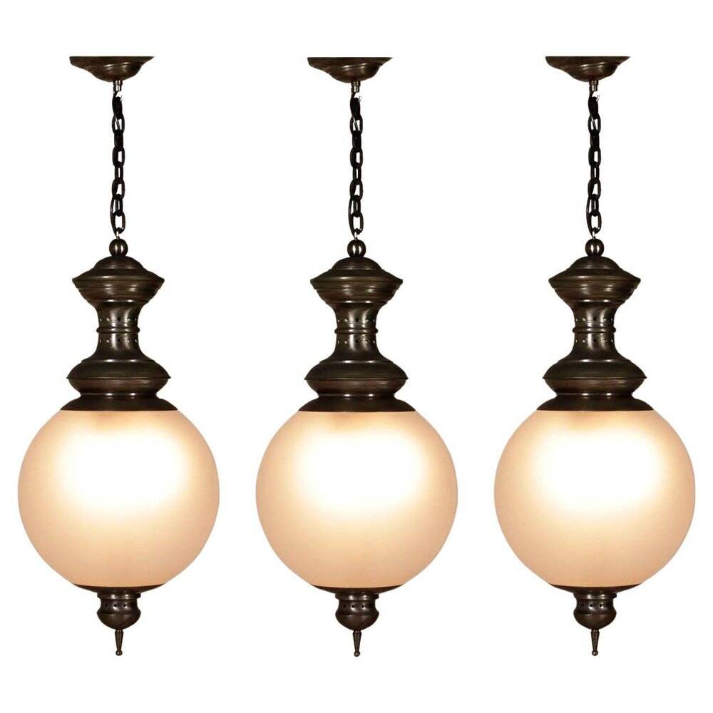 LS1 Pendant Lamps by Luigi Caccia Dominioni for Azucena, Italy, 1950s, Set of 3