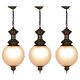 LS1 Pendant Lamps by Luigi Caccia Dominioni for Azucena, Italy, 1950s, Set of 3