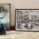 Lithographie ancienne Marius Girard Notre-Dame