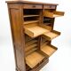 Antique double curtain cabinet in oak (internal drawers)