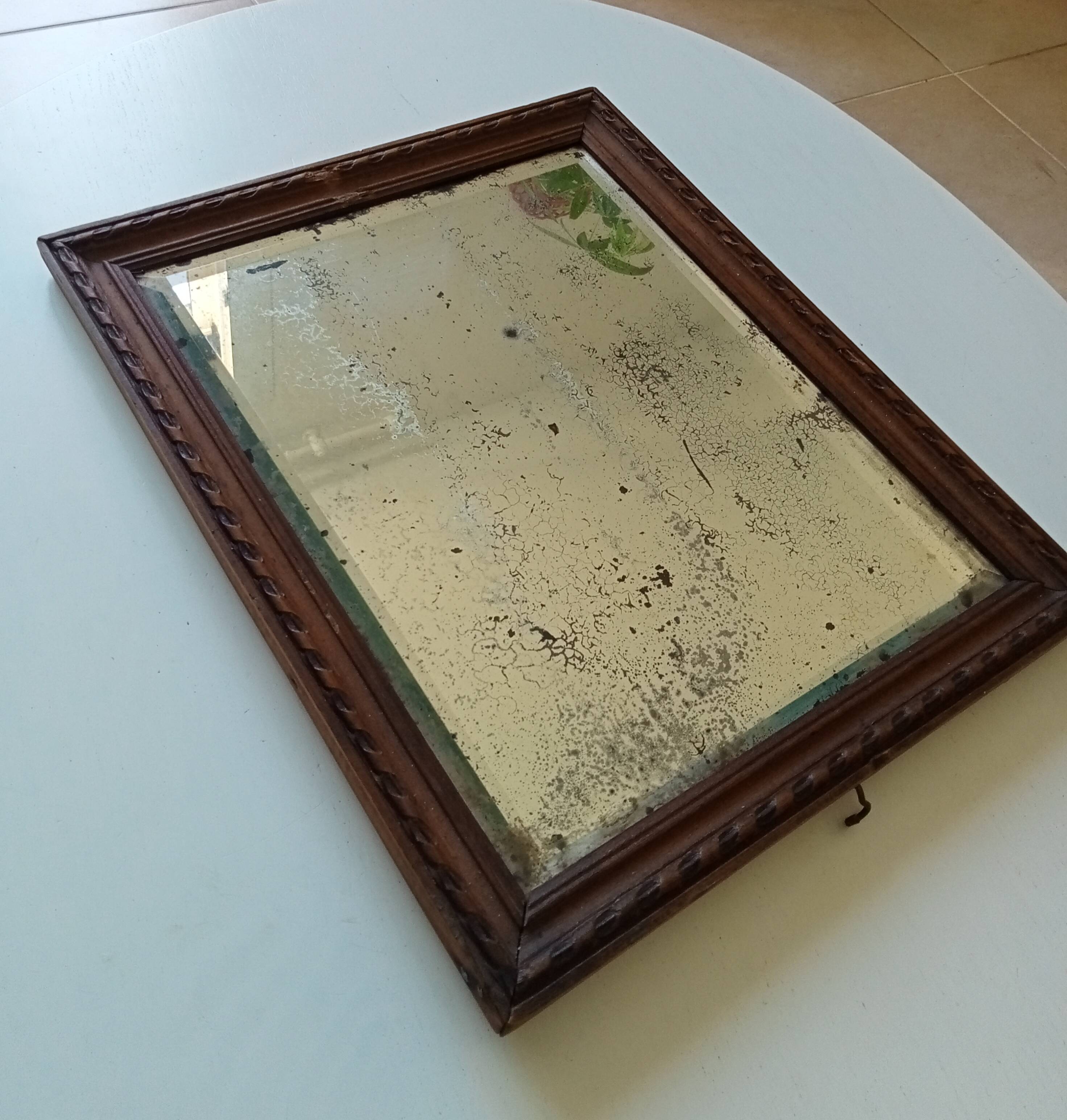 Old beveled mirror 36*30