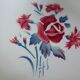 4 vintage Digoin Sarreguemines soup plates, Nina Rosa model 2008158