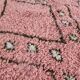Moroccan geometric rug pink 150/250cm