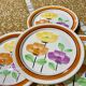 Set of 6 Anemone dessert plates from DIGOIN Sarreguemines