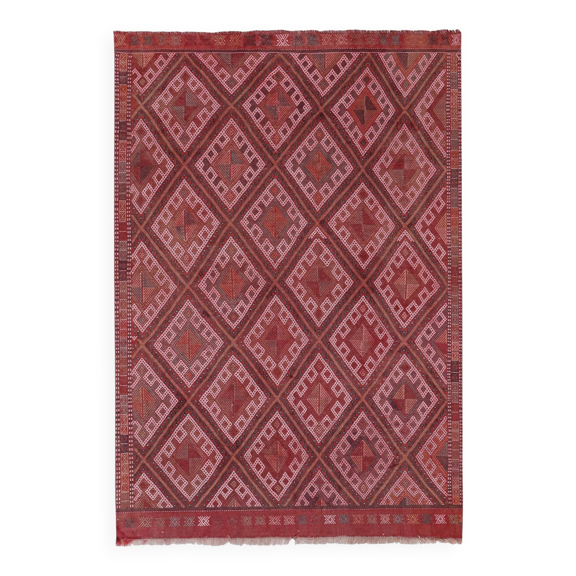 Vintage Turkish kilim, handwoven, 153x246 cm.