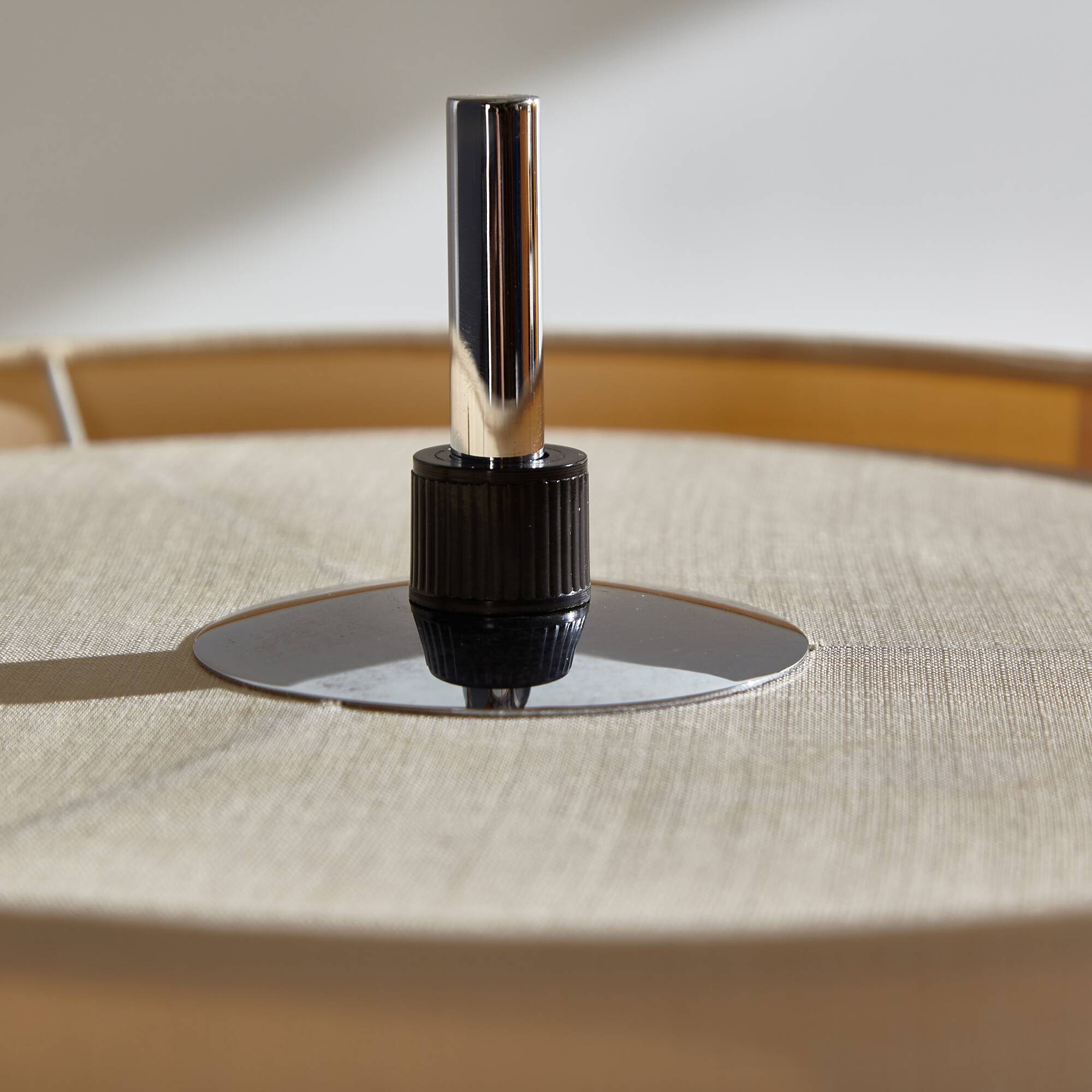 Chrome table lamp by Frank Betler for Wila