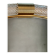 Luxury Round “Torciglione” Gold Murano Glass Wall Mirror in Barovier Style
