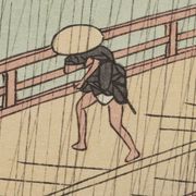 Sudden Shower Over Ohashi Bridge and Atake_Utagawa Hiroshige
