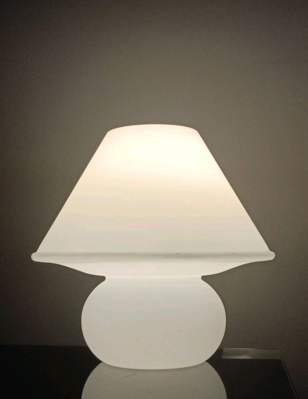 Lampe champignon modèle 6249 par Glashutte Limburg 1970s