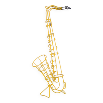 Porte-revue forme de saxophone des années 1960 des pays-bas