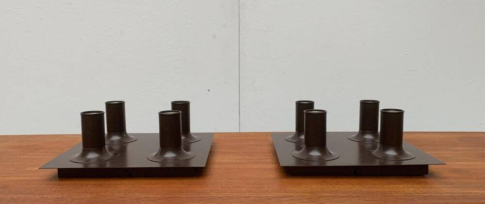 Mid-century German Space Age ceiling or wall lamps by Cosack, set of 2.