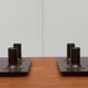 Mid-century German Space Age ceiling or wall lamps by Cosack, set of 2.