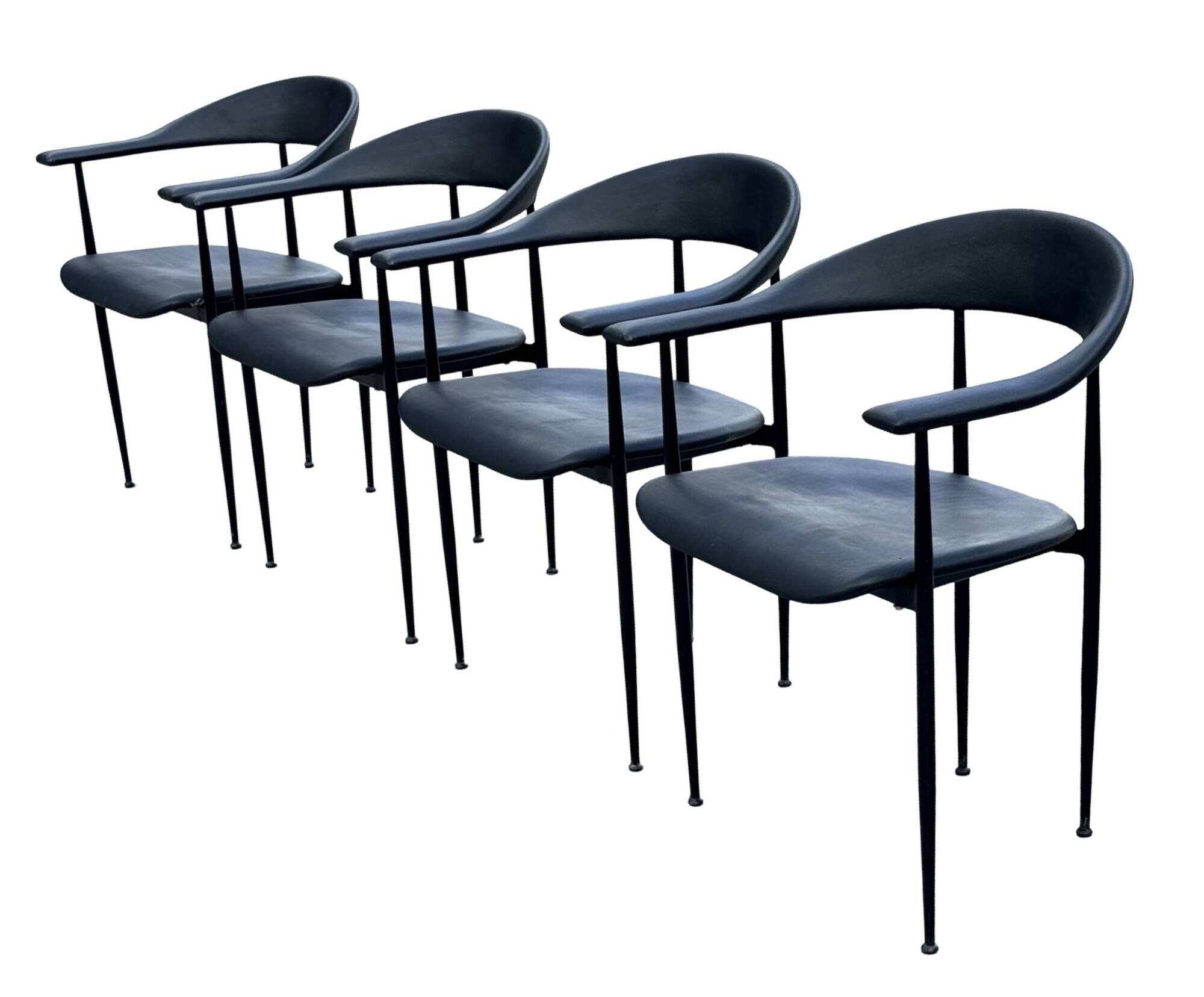 Vintage Fasem P40 chairs set of 4 from the 80s
