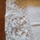 Antique linen cloth monogrammed CP