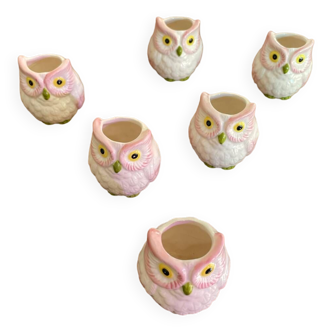 Japanese owl slip pot