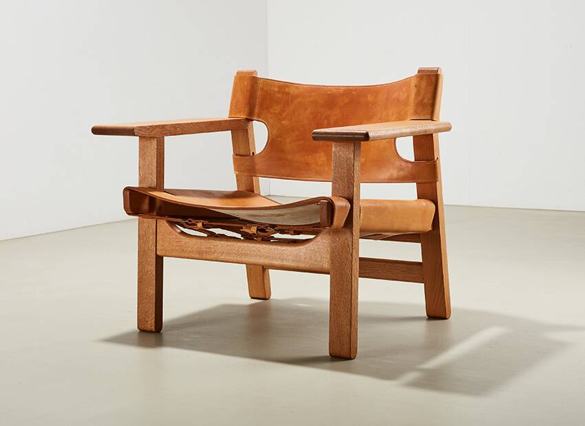 Borge Mogensen Spanish Chair for Fredericia Denmark 1958