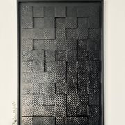 Table "Dark Matter" straw marquetry