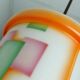 Art déco glass pendant light airbrush 1920s 30s avantgarde design