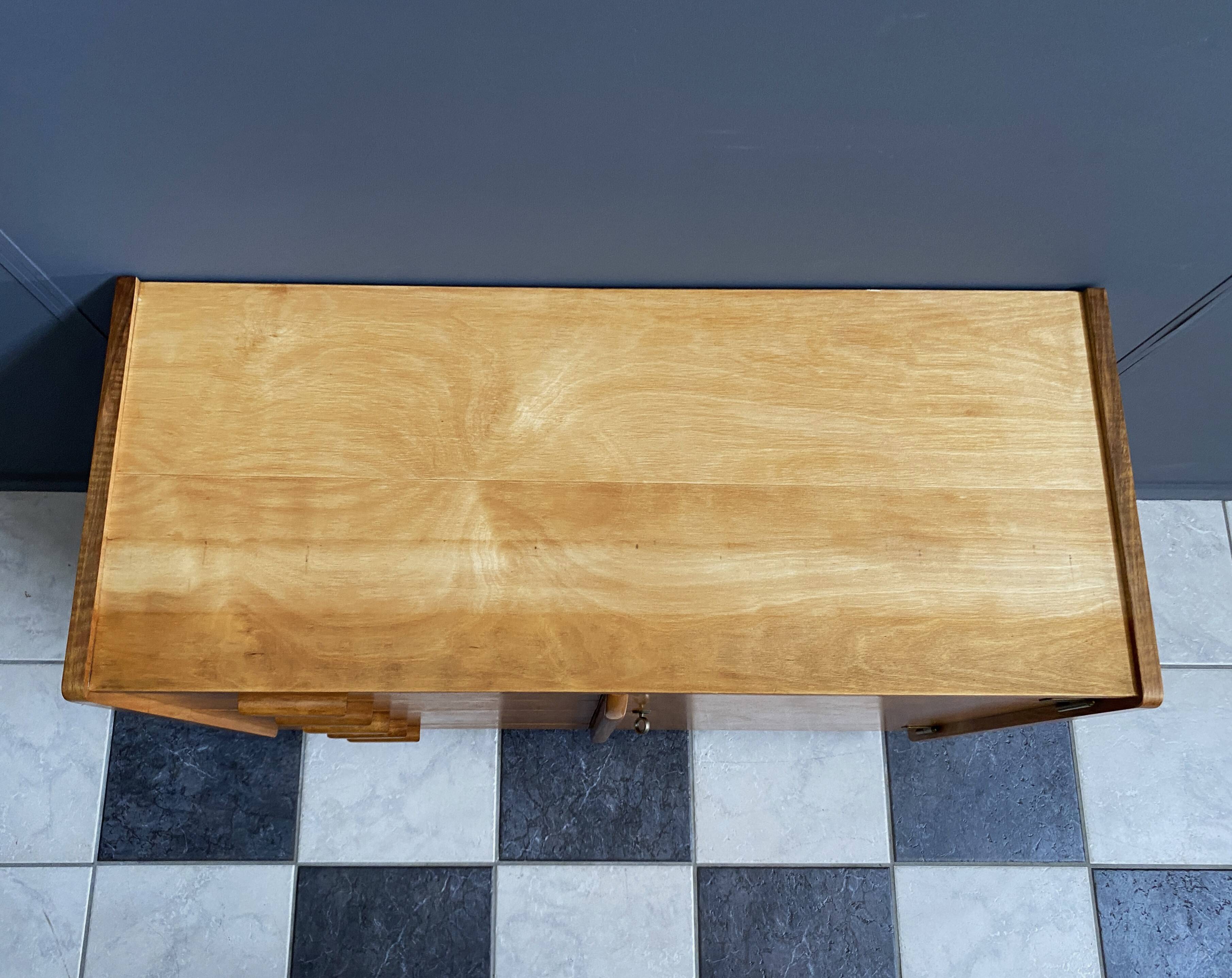 Blond wood WK Cabinet by Arno Lambrecht 1952