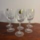 6 crystal wine and water stemmed glasses Fleury model