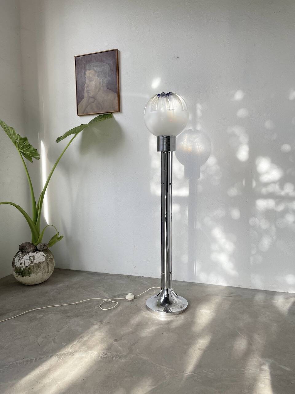 Mazzega floor lamp 1970 Murano glass