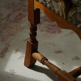 Classic Baroque style armchair in oak, made by a Danish cabinetmaker, 1930s.