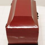Old lacquered wooden box