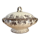 Antique ironstone soup tureen, Aplhand model from Sarreguemines