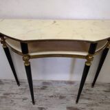 Vintage Italian half-moon console