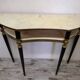 Vintage Italian half-moon console