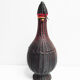 Vintage scoubidou wicker bottle wine bottle
