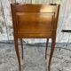Antique nightstand louis xv style cherry wood drawer + vintage case