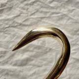 Vintage Gold Brass Heron - 43cm