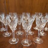 12 glasses of wine cooked Saint Louis model Chantilly